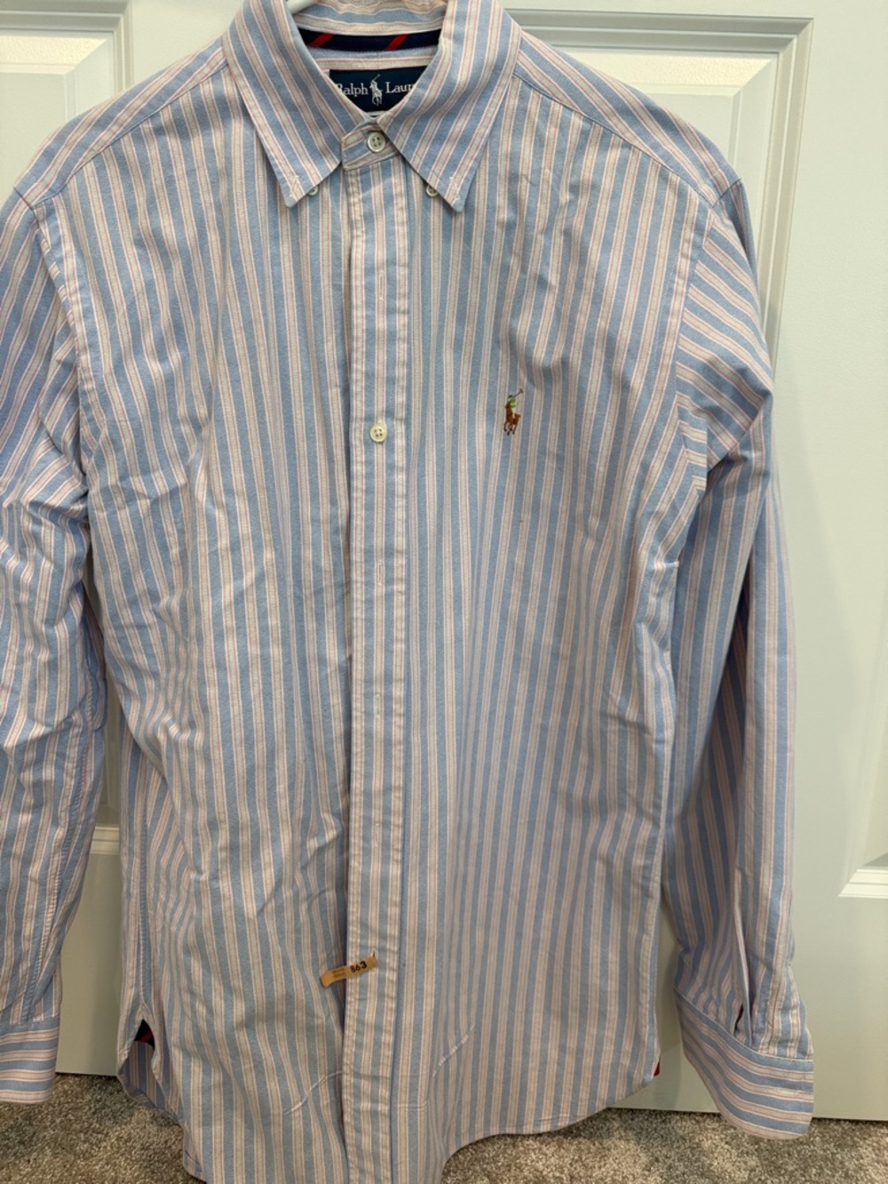 Ralph Lauren Pink & Blue Striped Dress Shirt